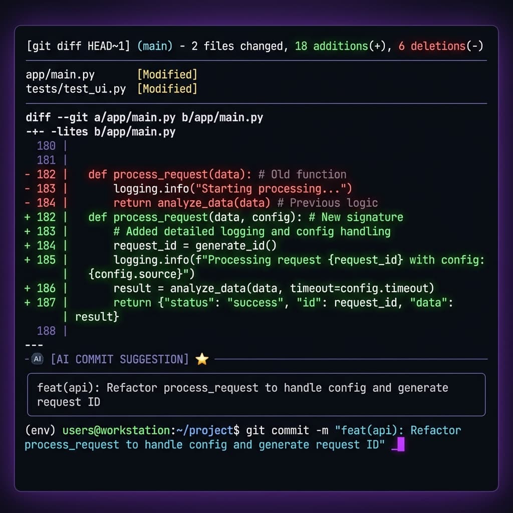 GitAgent - AI Commit & Branch Assistant